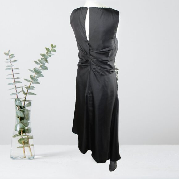 Monse Asymmetrical Black White Hounds Tooth Style Sleeveless Dress, Size Small - Picture 7 of 12